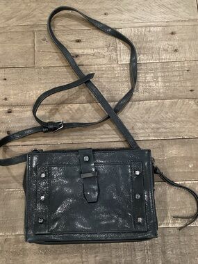 Botkier Black Crossbody Bag with Silver Studs